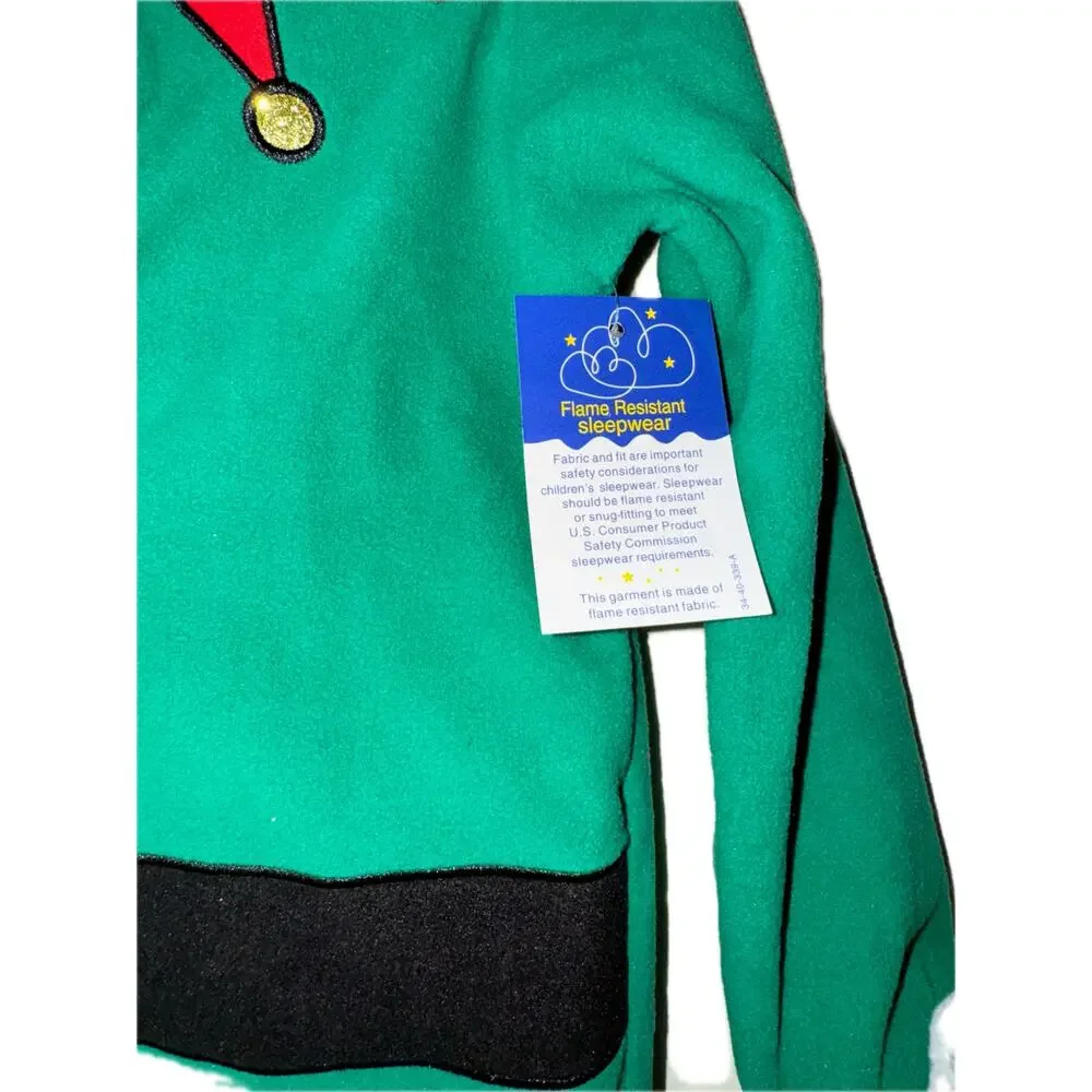 New Kids 4/5‎ Unisex Boys Girls Matching Elf One Piece Pajamas Outfit Christmas